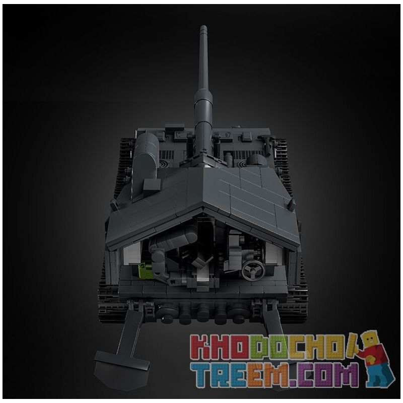 12GO 97017 BÁNH QUẾ E-100 1:28 tỷ lệ 1:28 bộ đồ chơi xếp lắp ráp ghép mô hình Military Army E-100 WT Quân Sự Bộ Đội 2036 khối