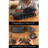 12GO 97017 BÁNH QUẾ E-100 1:28 tỷ lệ 1:28 bộ đồ chơi xếp lắp ráp ghép mô hình Military Army E-100 WT Quân Sự Bộ Đội 2036 khối