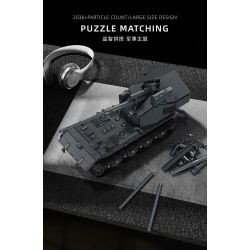 12GO 97017 PHÁO CHỐNG TĂNG E-100WT 1:28 tỷ lệ 1:28 bộ đồ chơi xếp lắp ráp ghép mô hình Military Army Quân Sự Bộ Đội 2036 khối