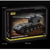 12GO 97017 BÁNH QUẾ E-100 1:28 tỷ lệ 1:28 bộ đồ chơi xếp lắp ráp ghép mô hình Military Army E-100 WT Quân Sự Bộ Đội 2036 khối