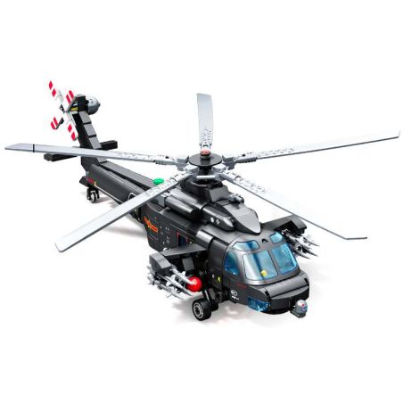 SEMBO 202285 Xếp hình lắp ráp ghép mô hình Một quốc gia hùng mạnh: Trực thăng "Assault Eagle" Z-20T 1:50