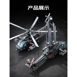 SEMBO 202285 Xếp hình lắp ráp ghép mô hình Một quốc gia hùng mạnh: Trực thăng "Assault Eagle" Z-20T 1:50