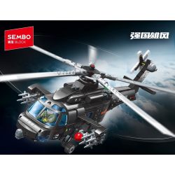 SEMBO 202285 Xếp hình lắp ráp ghép mô hình Một quốc gia hùng mạnh: Trực thăng "Assault Eagle" Z-20T 1:50
