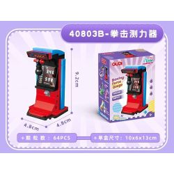 GUDI 40803 Xếp hình lắp ráp ghép mô hình Máy tập thể hình mini 9 loại: máy chạy bộ, máy đo sức mạnh đấm bốc, máy tập elip, máy tập cơ bụng, máy bướm, xe đạp xoay, bộ tập sức mạnh, máy tập duỗi chân, máy chèo thuyền