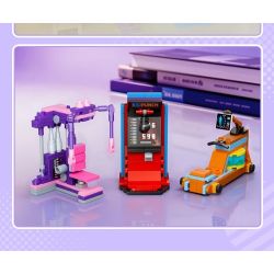 GUDI 40803 Xếp hình lắp ráp ghép mô hình Máy tập thể hình mini 9 loại: máy chạy bộ, máy đo sức mạnh đấm bốc, máy tập elip, máy tập cơ bụng, máy bướm, xe đạp xoay, bộ tập sức mạnh, máy tập duỗi chân, máy chèo thuyền