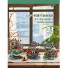 XMORK 20208 The Peach Garden Xếp hình lắp ráp ghép mô hình Chế độ xem phố 3 trong 1 của Taohuayuan