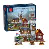 XMORK 20207 Medieval Castle Town Xếp hình lắp ráp ghép mô hình Chế độ xem phố 3 trong 1 của Thị trấn Lâu đài thời Trung cổ