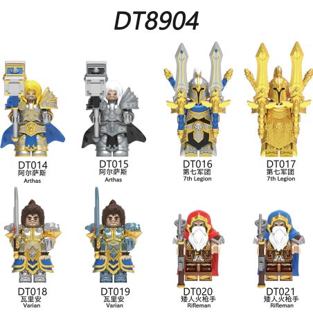 unknown DT8904 unknown DT014 unknown DT015 unknown DT016 unknown DT017 unknown DT018 unknown DT019 unknown DT020 unknown DT021 Xếp hình lắp ráp ghép mô hình 8 loại nhân vật nhỏ của Warcraft