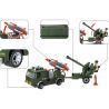Enlighten 812 Qman 812 non  XE TẢI PHÓNG ROCKET KÉO PHÁO bộ đồ chơi xếp lắp ráp ghép mô hình Military Army COMBATZONES ROCKET Quân Sự Bộ Đội 242 khối