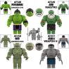 unknown AF348 unknown AF349 unknown AF350 unknown AF351 Hulk Xếp hình lắp ráp ghép mô hình Hulk 4 loại nhân vật nhỏ