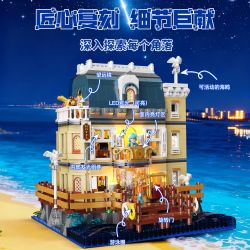 POPBRIX VP10007 Port Hotel Xếp hình lắp ráp ghép mô hình Cảng: Khách sạn Cảng