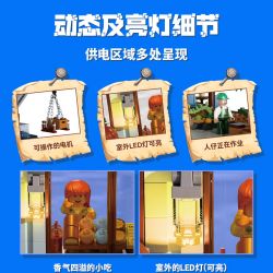 POPBRIX VP10005 Port Trade Market Xếp hình lắp ráp ghép mô hình Cảng biển: Chợ thương mại cảng