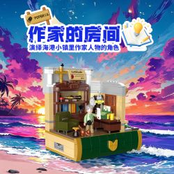 POPBRIX VP10012 Writer Studio Xếp hình lắp ráp ghép mô hình Cảng: Phòng của nhà văn