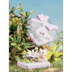 Boda BD8004 Xếp hình lắp ráp ghép mô hình Rừng đào Chuột đào dễ thương 4 loại: Bauhinia Love, Secret Words, Sound Flower Story, Peach Zhongxia