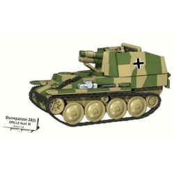 COBI 2665 Sturmpanzer 38 Xếp hình lắp ráp ghép mô hình Xe bọc thép tấn công của Đức trong Thế chiến thứ hai 1:28