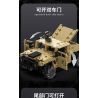 Takuki T1117 Xếp hình lắp ráp ghép mô hình Xe địa hình bọc thép HM xe drift 1:12