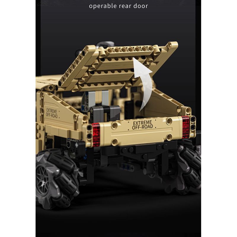 Takuki T1117 Xếp hình lắp ráp ghép mô hình Xe địa hình bọc thép HM xe drift 1:12