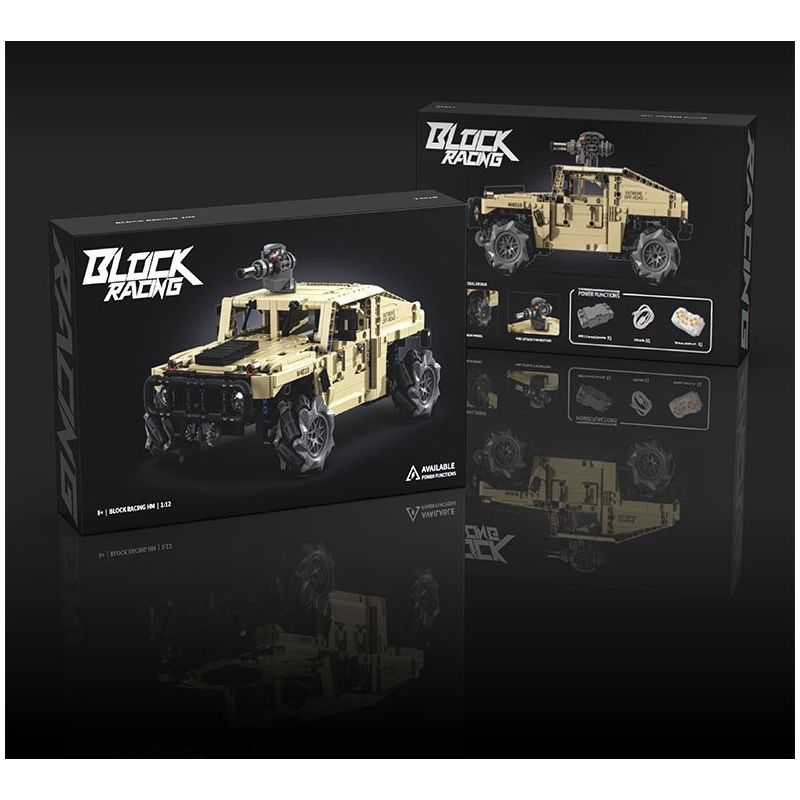 Takuki T1117 Xếp hình lắp ráp ghép mô hình Xe địa hình bọc thép HM xe drift 1:12