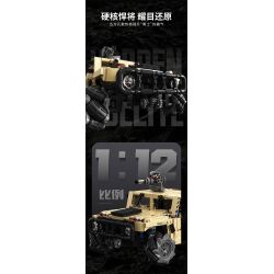 Takuki T1117 Xếp hình lắp ráp ghép mô hình Xe địa hình bọc thép HM xe drift 1:12