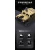 Takuki T1117 Xếp hình lắp ráp ghép mô hình Xe địa hình bọc thép HM xe drift 1:12