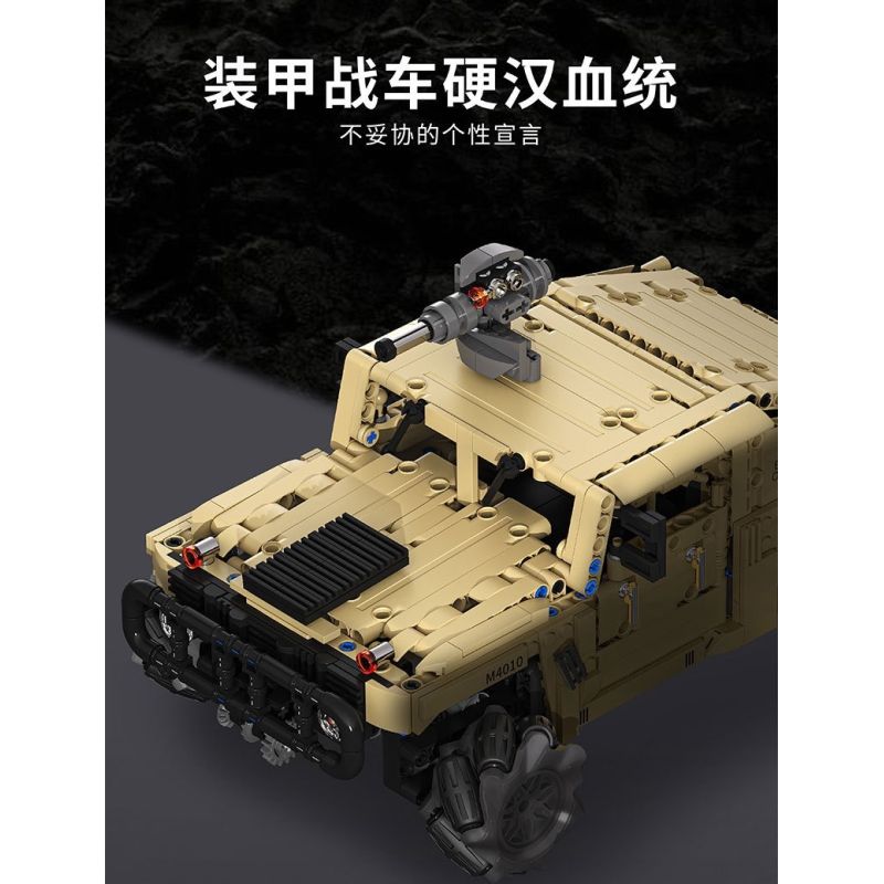 Takuki T1117 Xếp hình lắp ráp ghép mô hình Xe địa hình bọc thép HM xe drift 1:12