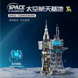 Takuki T4014 Space Cosmodrome Xếp hình lắp ráp ghép mô hình căn cứ hàng không vũ trụ