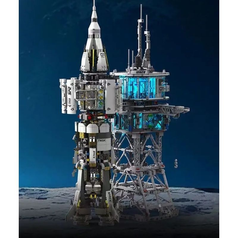 Takuki T4014 Space Cosmodrome Xếp hình lắp ráp ghép mô hình căn cứ hàng không vũ trụ