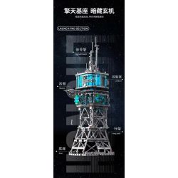Takuki T4014 Space Cosmodrome Xếp hình lắp ráp ghép mô hình căn cứ hàng không vũ trụ
