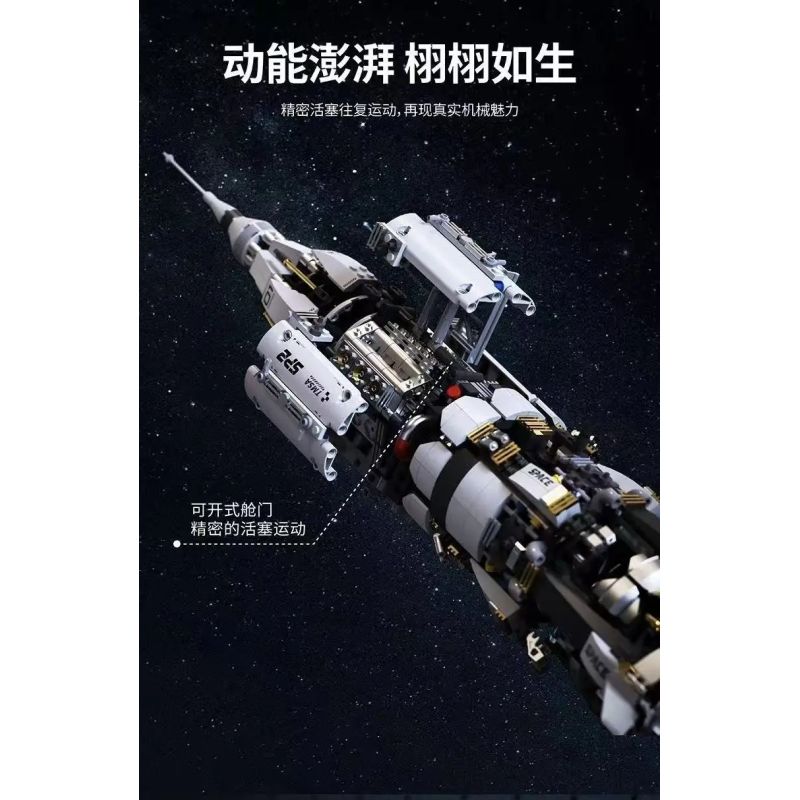 Takuki T4014 Space Cosmodrome Xếp hình lắp ráp ghép mô hình căn cứ hàng không vũ trụ