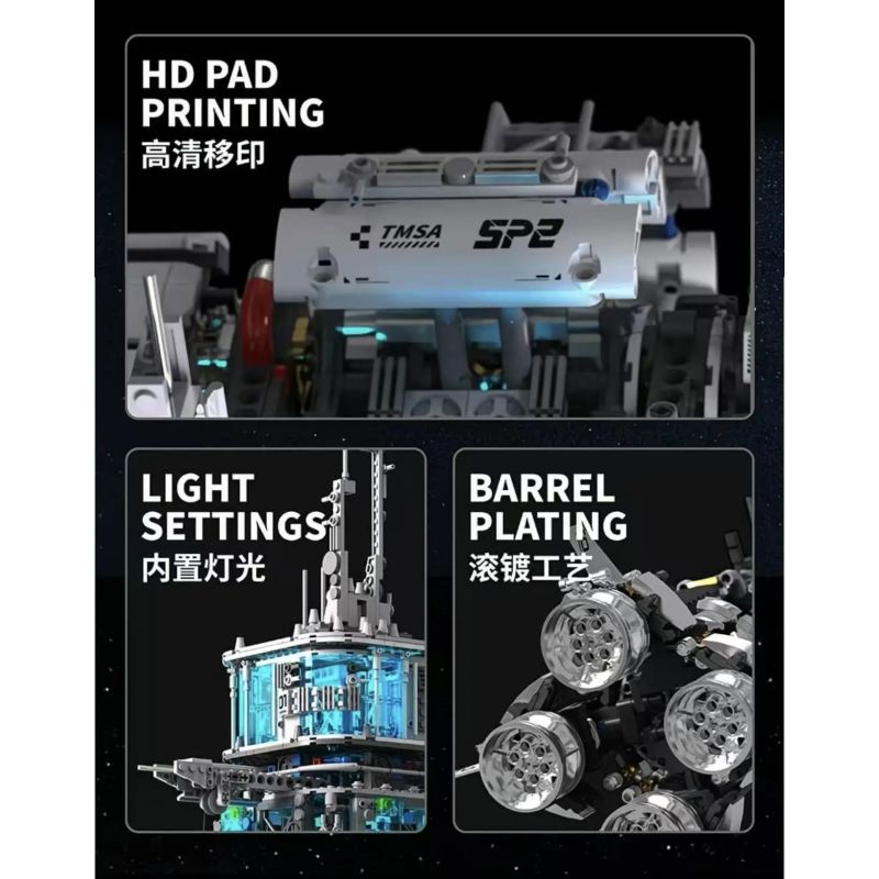 Takuki T4014 Space Cosmodrome Xếp hình lắp ráp ghép mô hình căn cứ hàng không vũ trụ