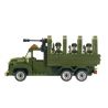 Enlighten 811 Qman 811 non  XE TẢI CHỞ QUÂN LÍNH 3 TRONG 1 bộ đồ chơi xếp lắp ráp ghép mô hình Military Army COMBATZONES CARRY TRUCK Quân Sự Bộ Đội 308 khối
