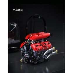 Takuki T5011 V8-Turbine Engine Xếp hình lắp ráp ghép mô hình Động cơ V8