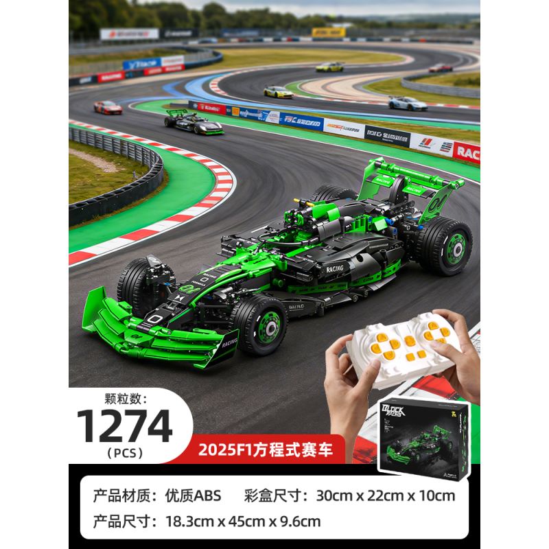 Takuki T4018 Xếp hình lắp ráp ghép mô hình Đua xe công thức 1 1:12