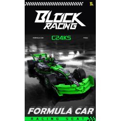 Takuki T4018 Xếp hình lắp ráp ghép mô hình Đua xe công thức 1 1:12