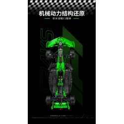 Takuki T4018 Xếp hình lắp ráp ghép mô hình Đua xe công thức 1 1:12