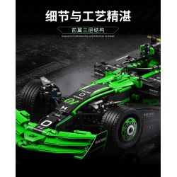 Takuki T4018 Xếp hình lắp ráp ghép mô hình Đua xe công thức 1 1:12