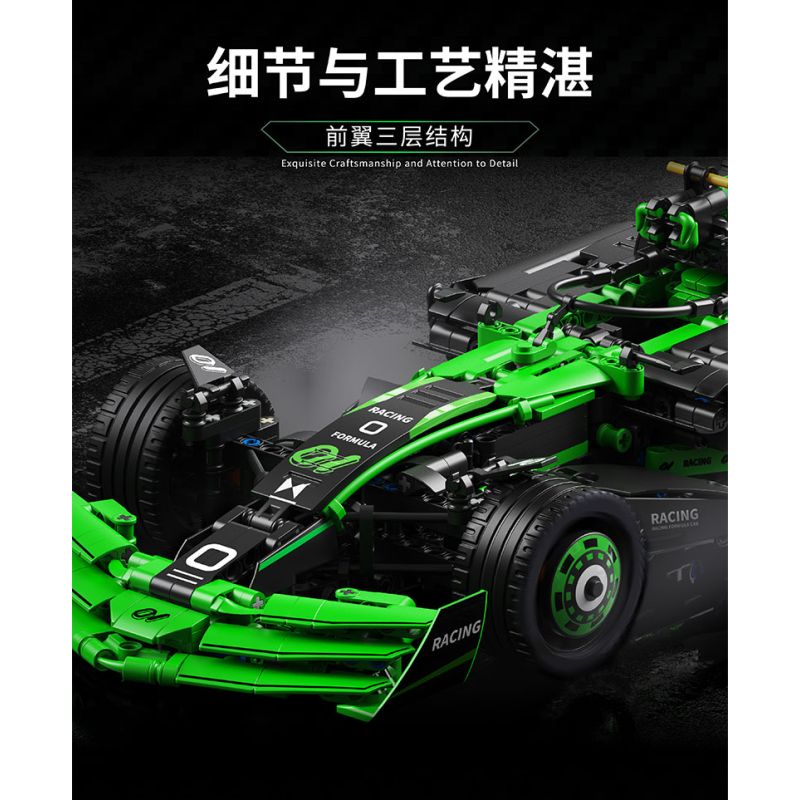 Takuki T4018 Xếp hình lắp ráp ghép mô hình Đua xe công thức 1 1:12