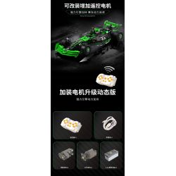 Takuki T4018 Xếp hình lắp ráp ghép mô hình Đua xe công thức 1 1:12