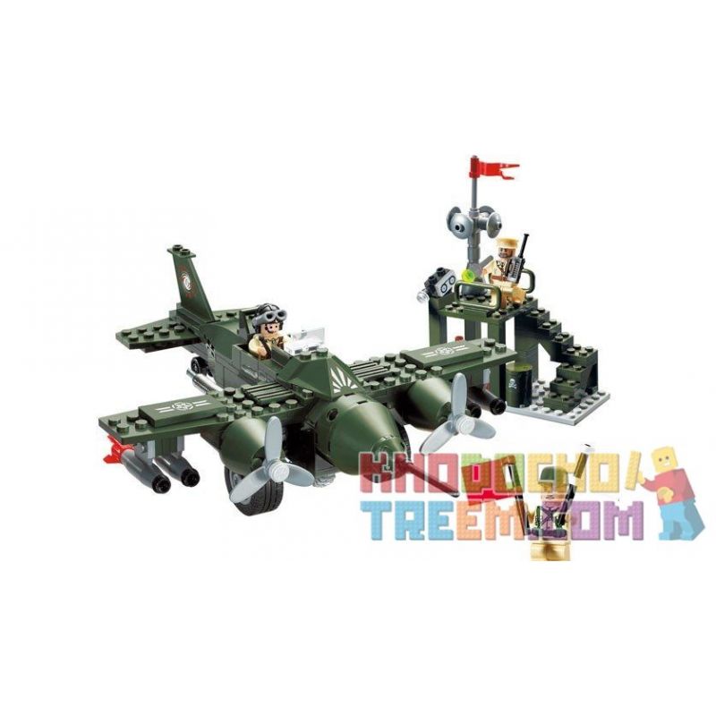 Enlighten 810 Qman 810 non Lego TRUNG TÂM CHỈ HUY KHÔNG QUÂN bộ đồ chơi xếp lắp ráp ghép mô hình Military Army COMBATZONES FIGHTERS Quân Sự Bộ Đội 225 khối