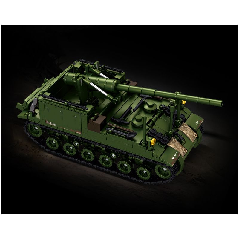 Le Yi 66096 M40 Long Tom Xếp hình lắp ráp ghép mô hình Pháo tự hành M40