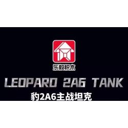 Le Yi 66097 Leoparo 2A6 Tank Xếp hình lắp ráp ghép mô hình Xe tăng chiến đấu chủ lực Leopard 2A6