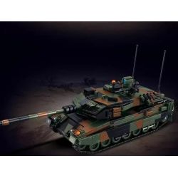 Le Yi 66097 Leoparo 2A6 Tank Xếp hình lắp ráp ghép mô hình Xe tăng chiến đấu chủ lực Leopard 2A6