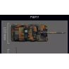 Le Yi 66097 Leoparo 2A6 Tank Xếp hình lắp ráp ghép mô hình Xe tăng chiến đấu chủ lực Leopard 2A6