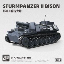 ThirdParty 300023 Sturmpanzer II Bison Xếp hình lắp ráp ghép mô hình Pháo tự hành Bison II 1:35