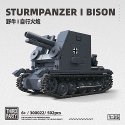 ThirdParty 300022 Sturmpanzer I Bison Xếp hình lắp ráp ghép mô hình Pháo tự hành Bison I 1:35
