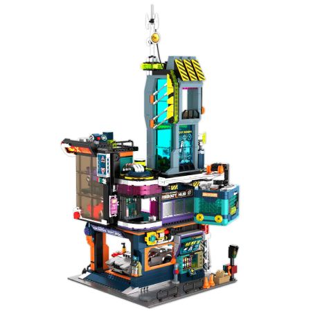 iambrick 40104 Cyber Repair City Xếp hình lắp ráp ghép mô hình Thành phố bảo trì mạng