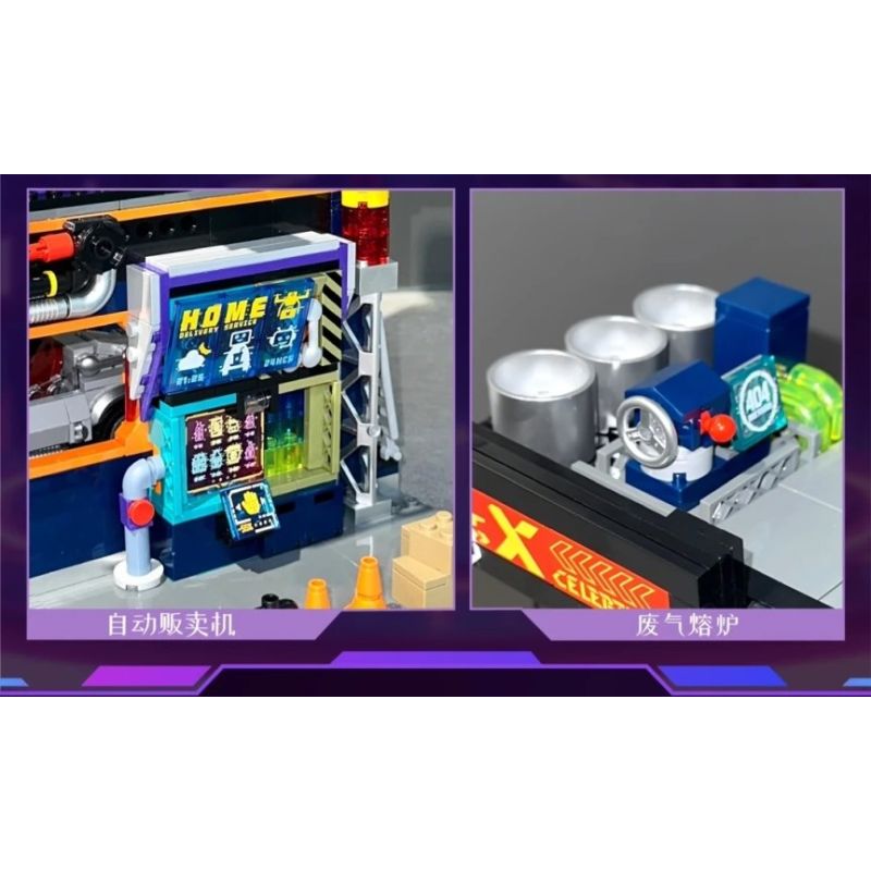 iambrick 40104 Cyber Repair City Xếp hình lắp ráp ghép mô hình Thành phố bảo trì mạng