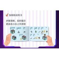 iambrick 40104 Cyber Repair City Xếp hình lắp ráp ghép mô hình Thành phố bảo trì mạng