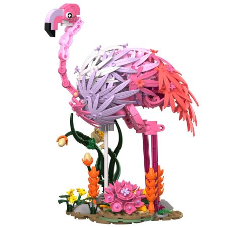 iambrick 31104 Dance of Feathers Xếp hình lắp ráp ghép mô hình Vũ điệu lửa lông chim hồng hạc