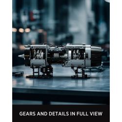 Nifeliz NF10317 Turbofan Engine Xếp hình lắp ráp ghép mô hình động cơ phản lực cánh quạt